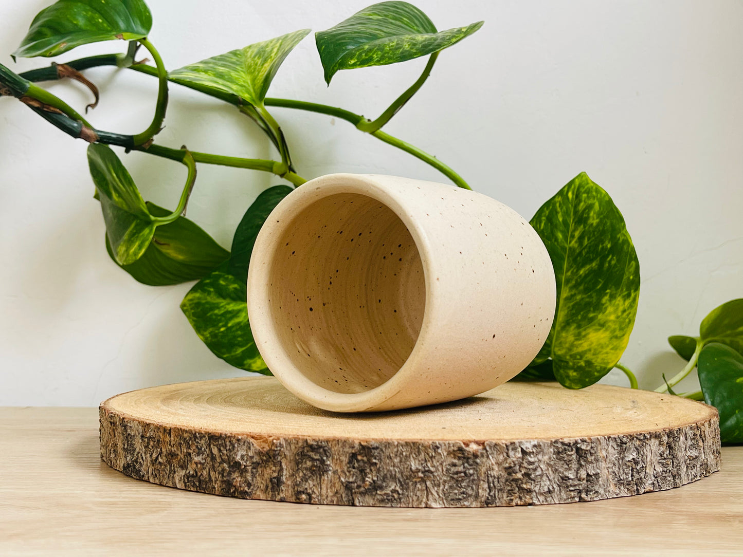 midi pot: speckled ivory