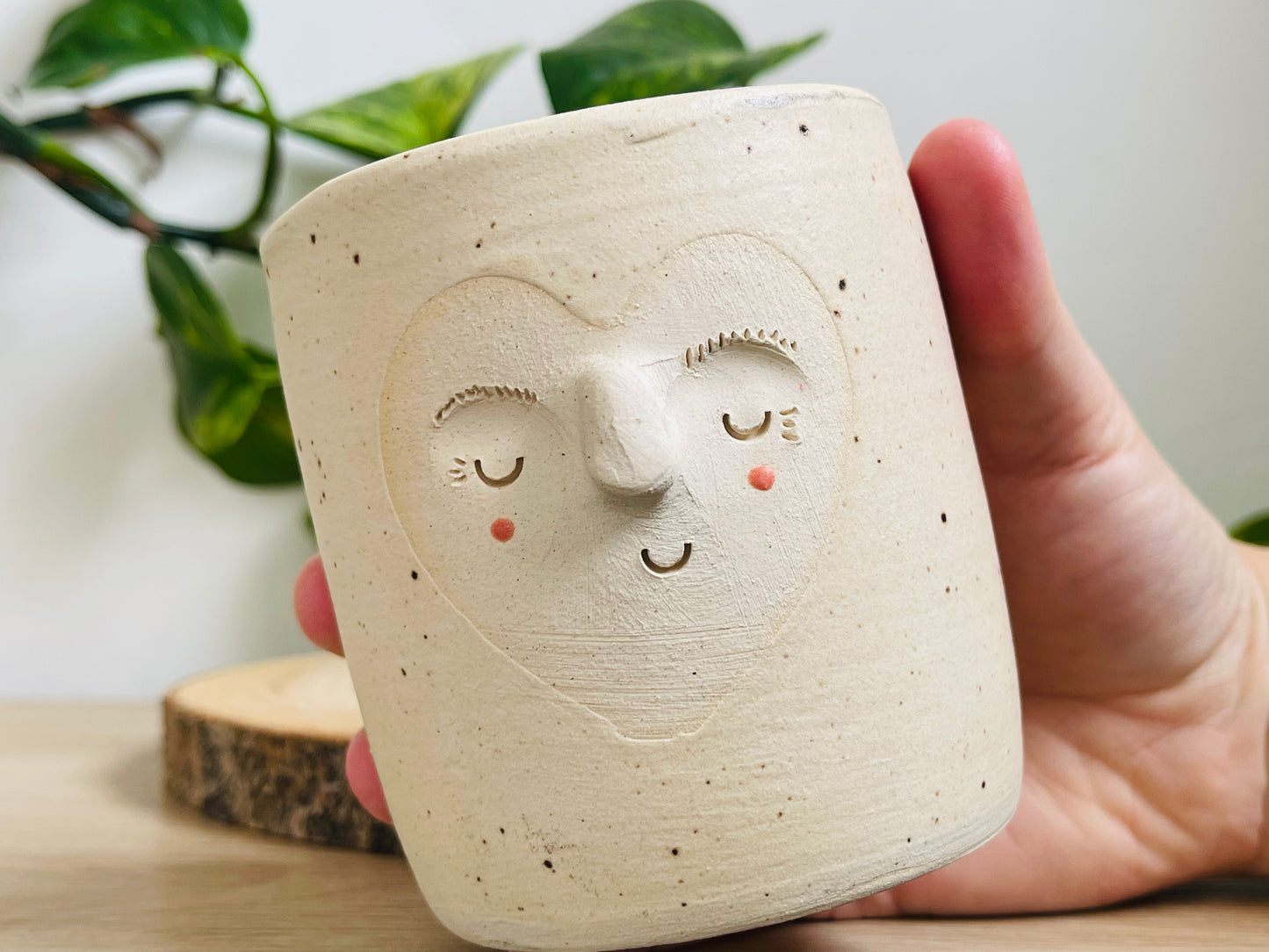midi pot: speckled ivory