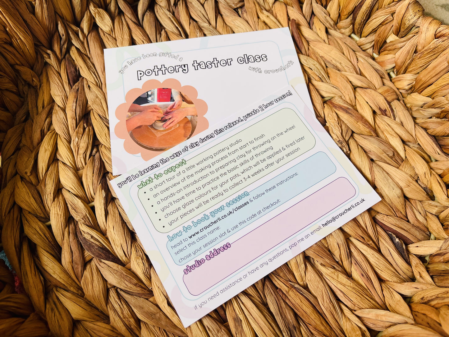 classes gift voucher (physical)