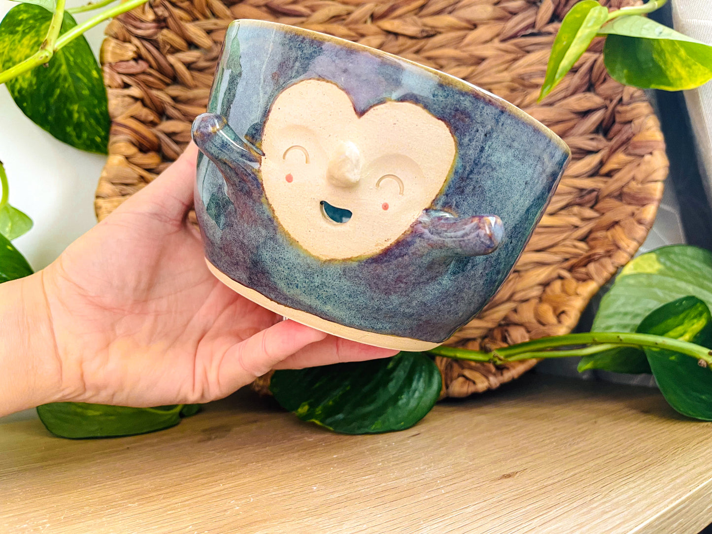 big yarn bowl: dappled denim