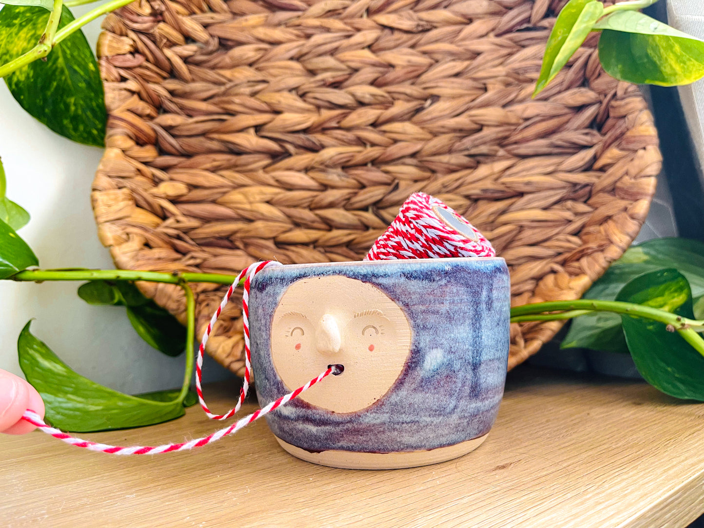 yarn bowl: periwinkle