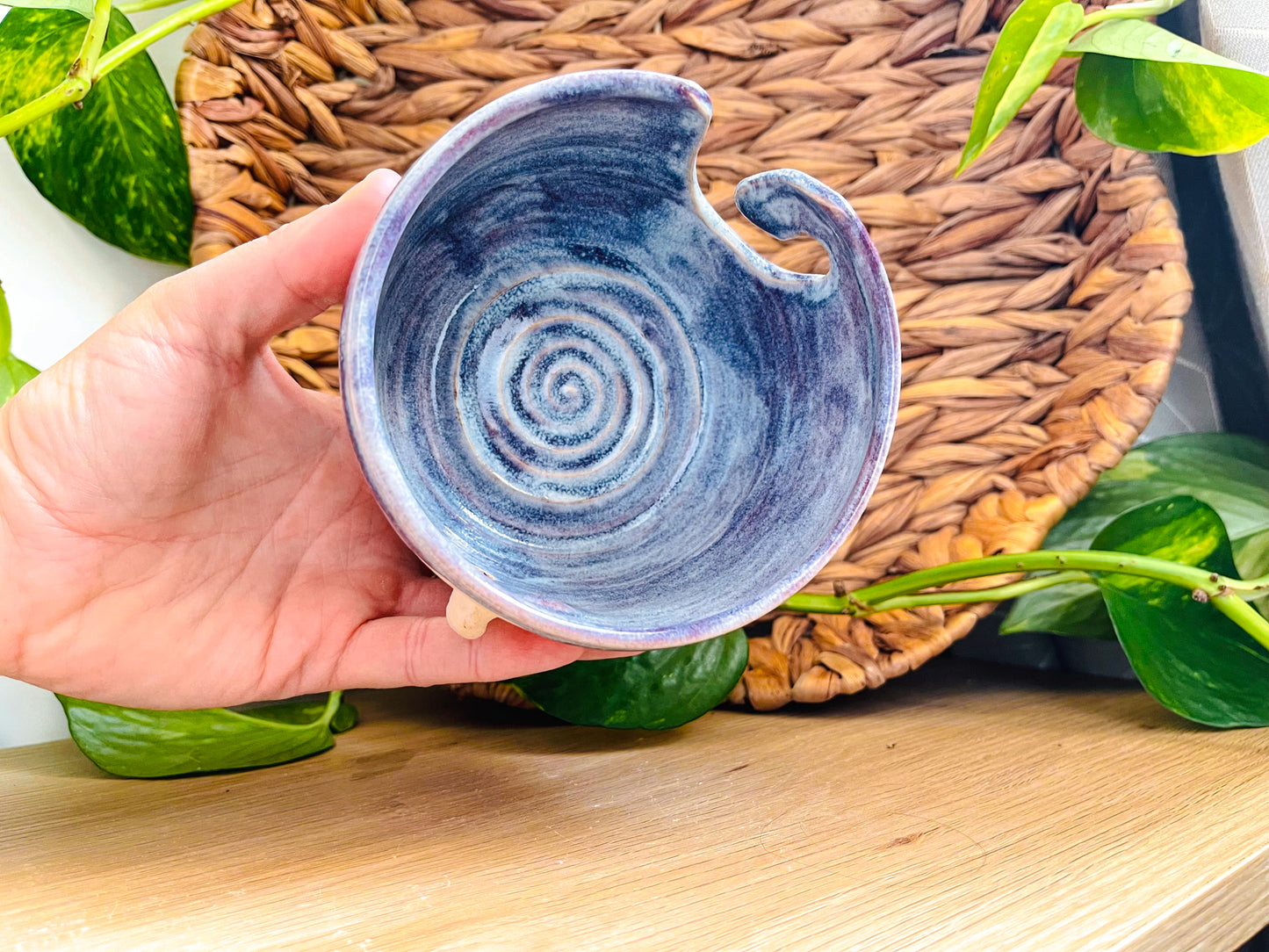 yarn bowl: periwinkle