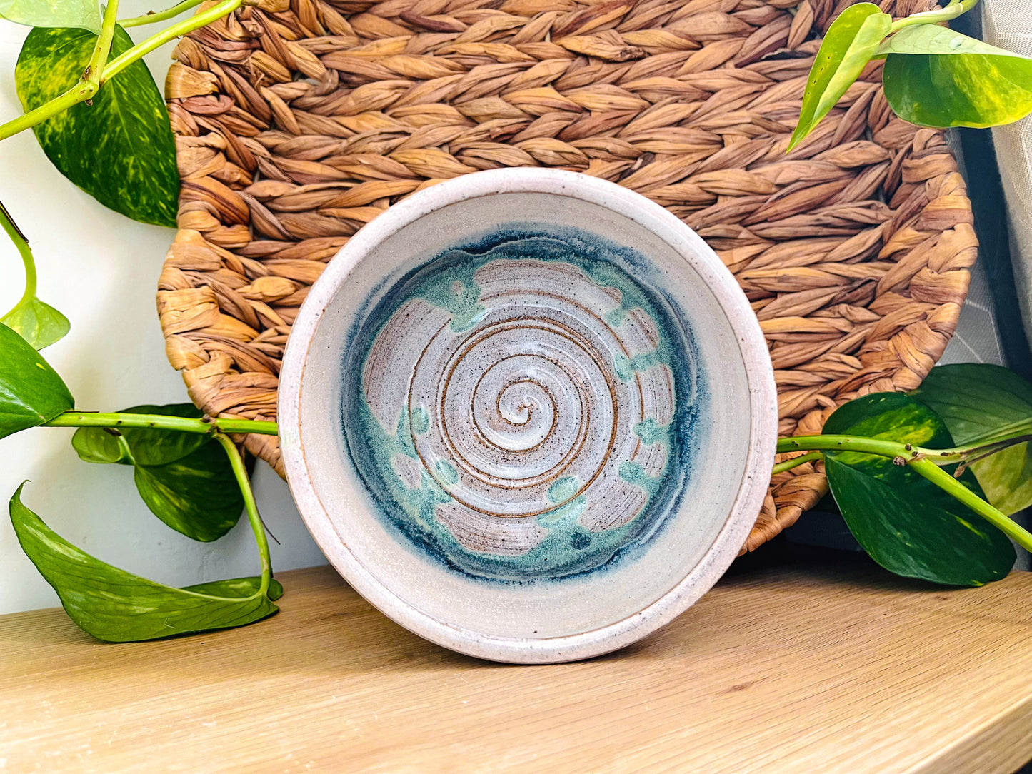 textured bowl: peppermints