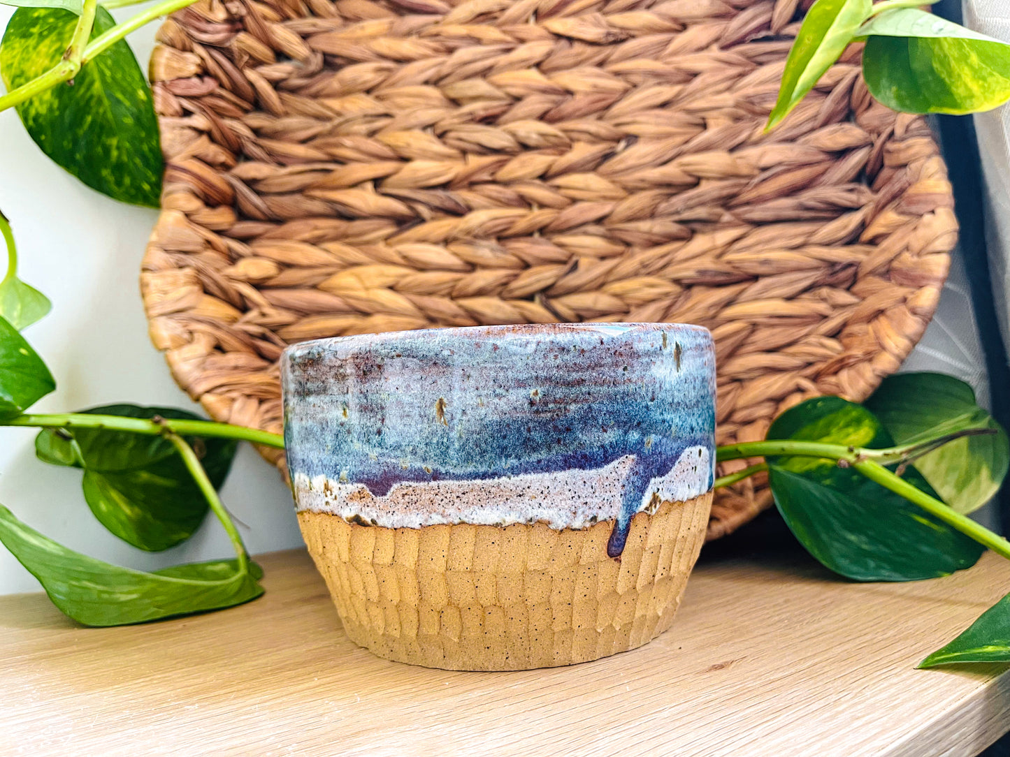 textured bowl: stormy skies
