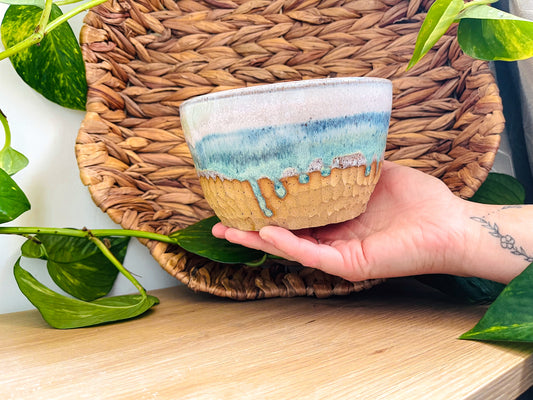 textured bowl: peppermints