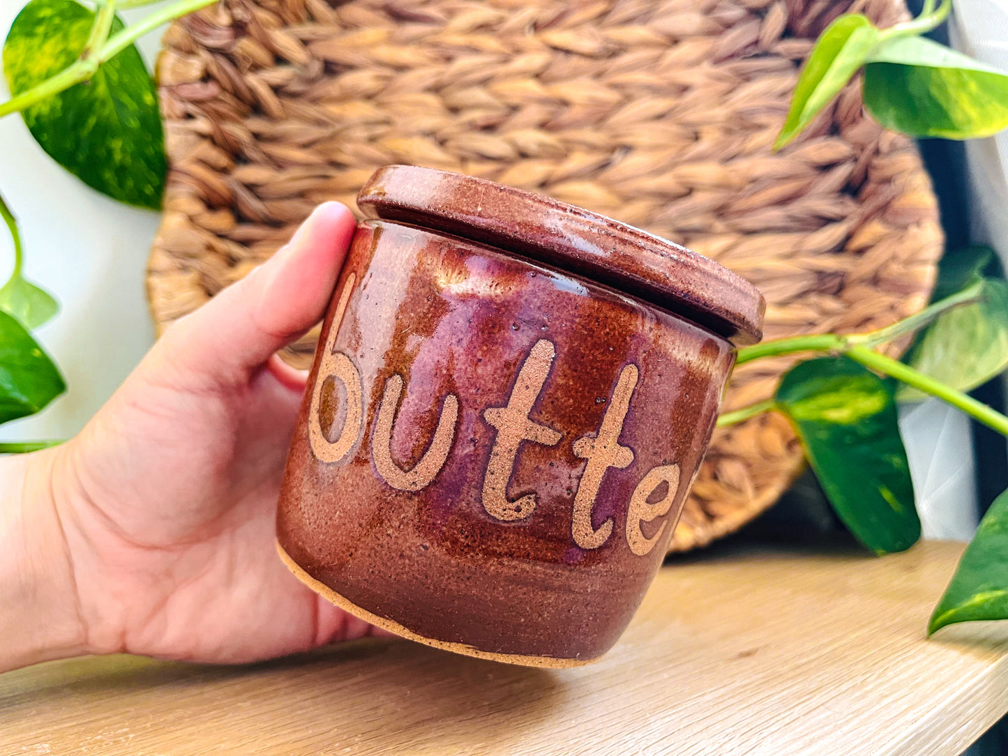butter keeper: burnt orange 1