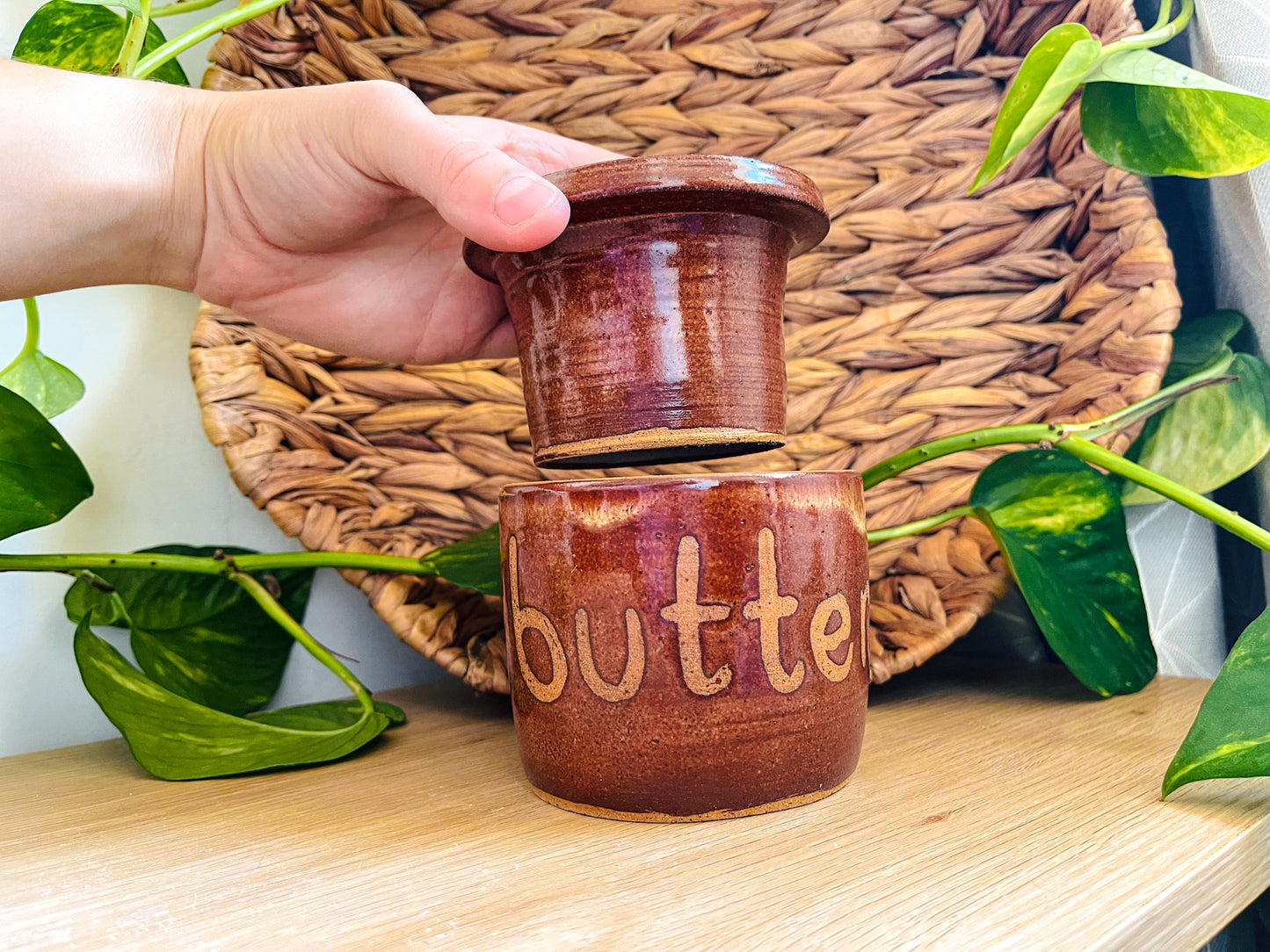 butter keeper: burnt orange 1