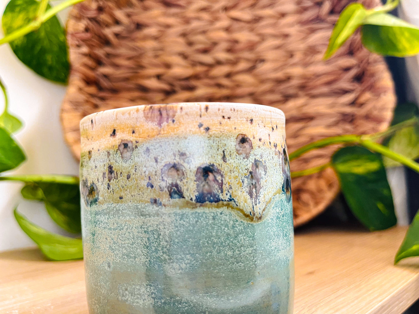 midi pot: green tea/sandstone