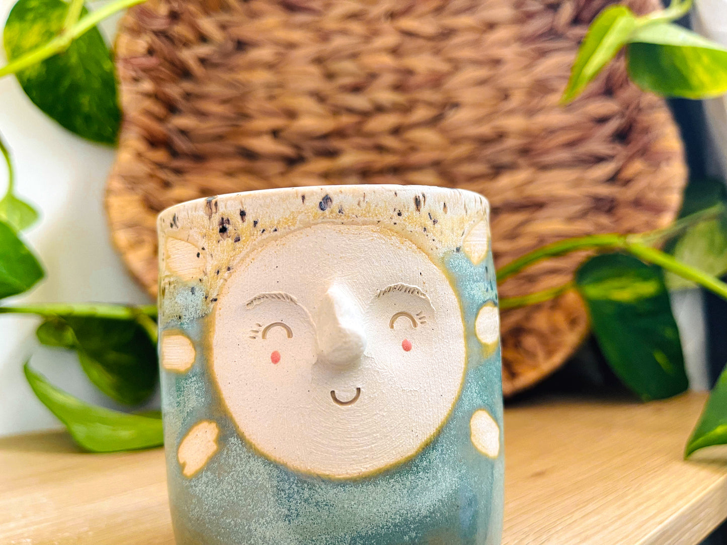 midi pot: green tea/sandstone