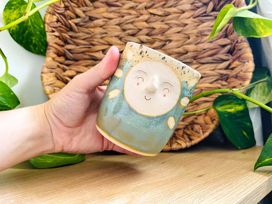 midi pot: green tea/sandstone