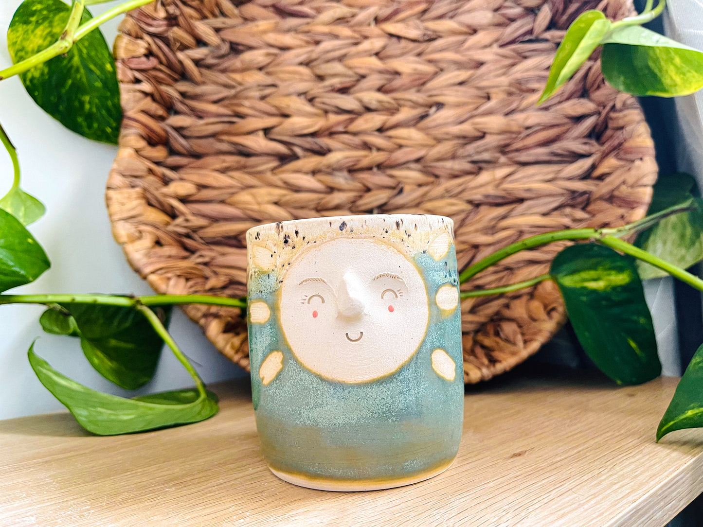 midi pot: green tea/sandstone