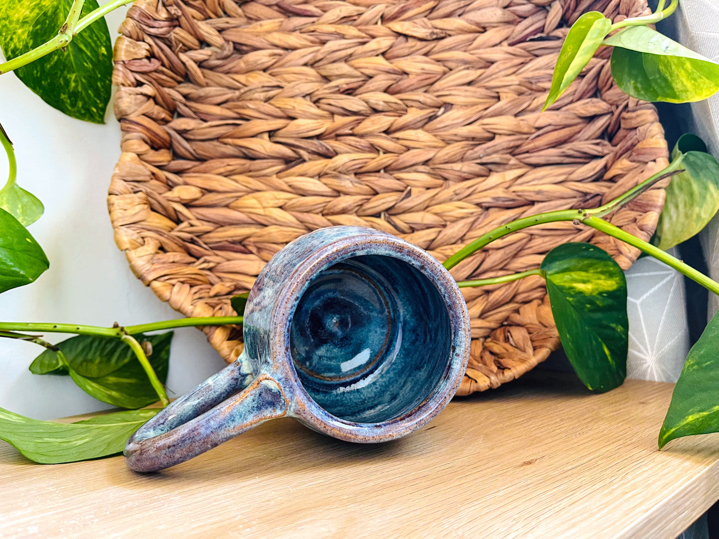 textured mug: sea storm