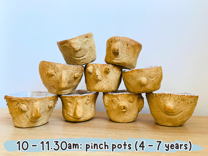 february half term: kids clay workshops