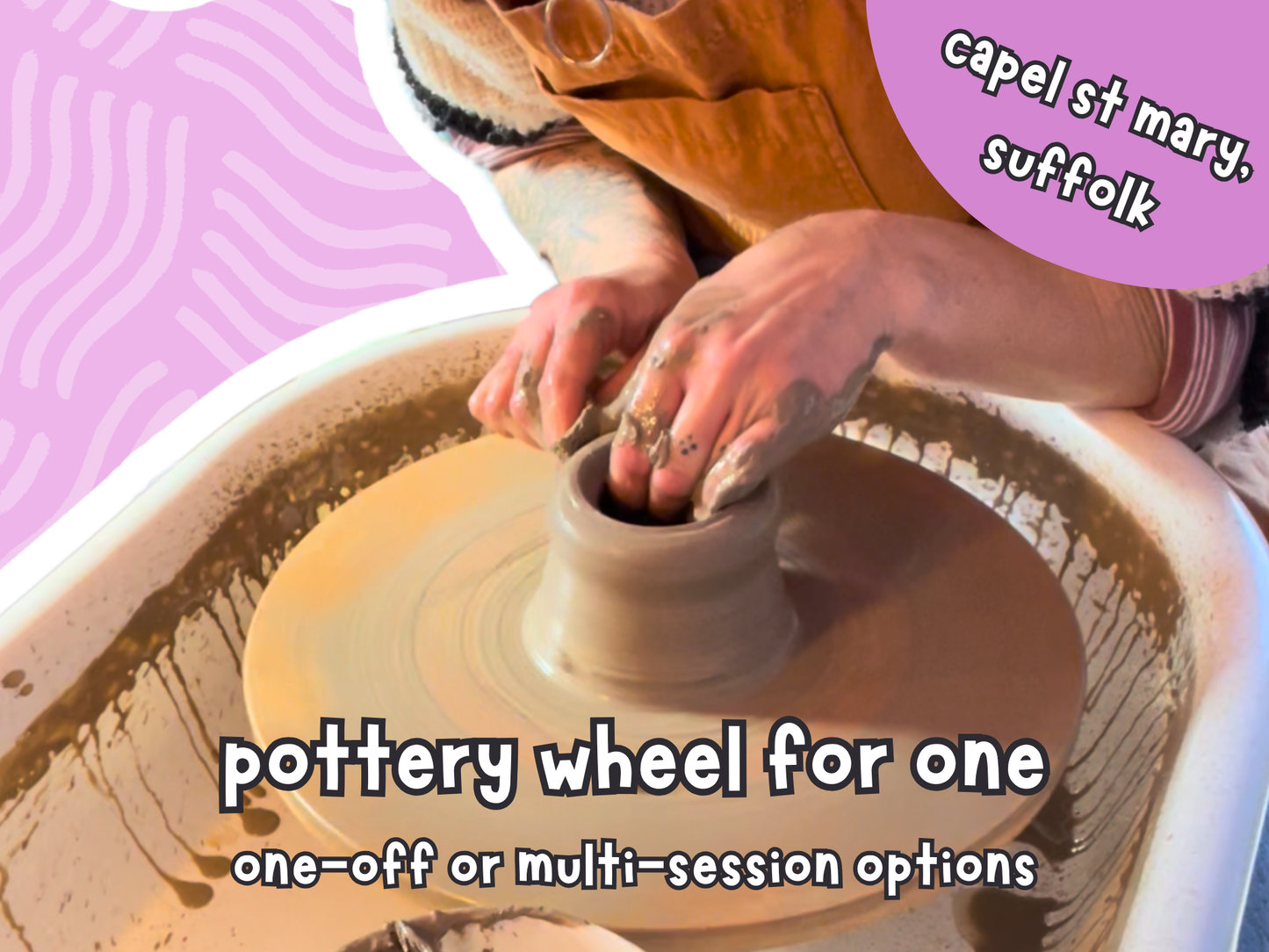 pottery wheel: class for one