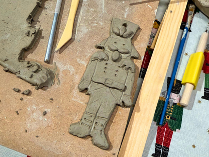 2-part ceramic christmas decorations: colchester