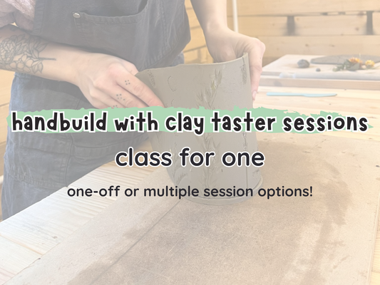 handbuilding with clay taster: class for one
