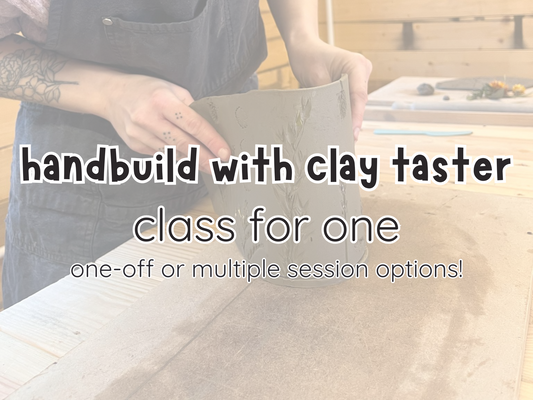 handbuilding with clay taster: class for one