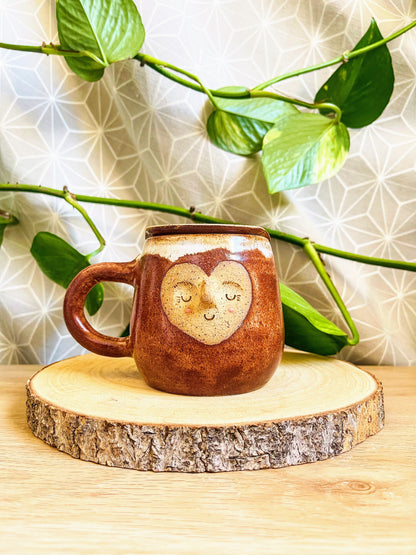 tea steeper set: burnt orange