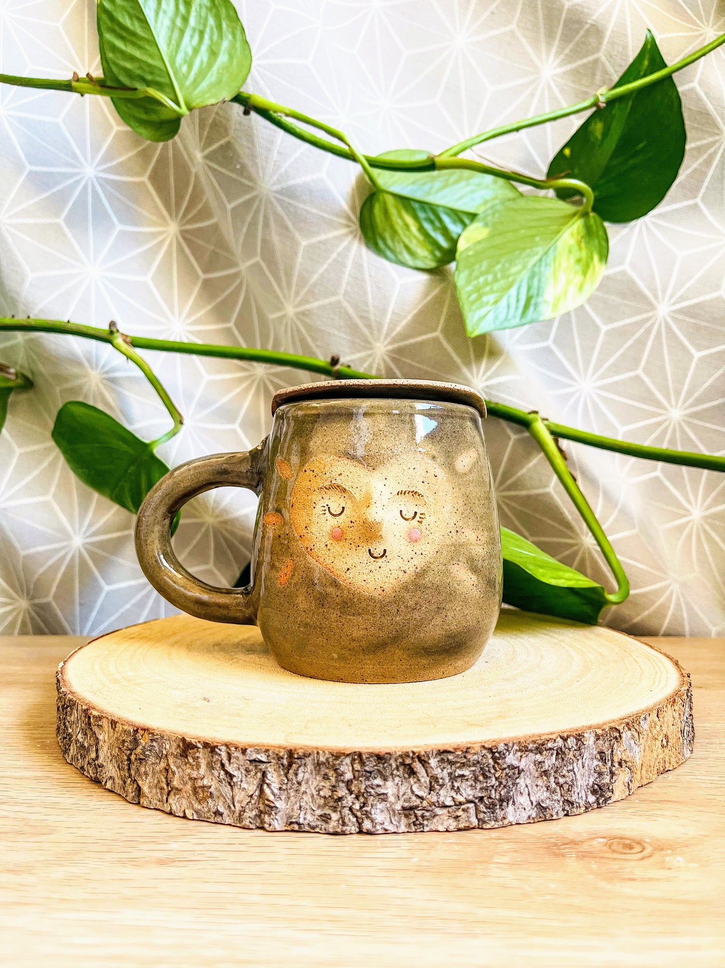 tea steeper set: soft grey