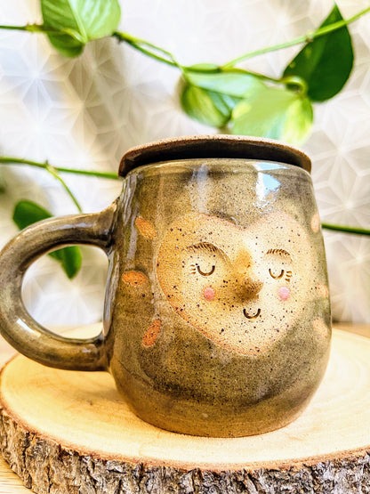 tea steeper set: soft grey