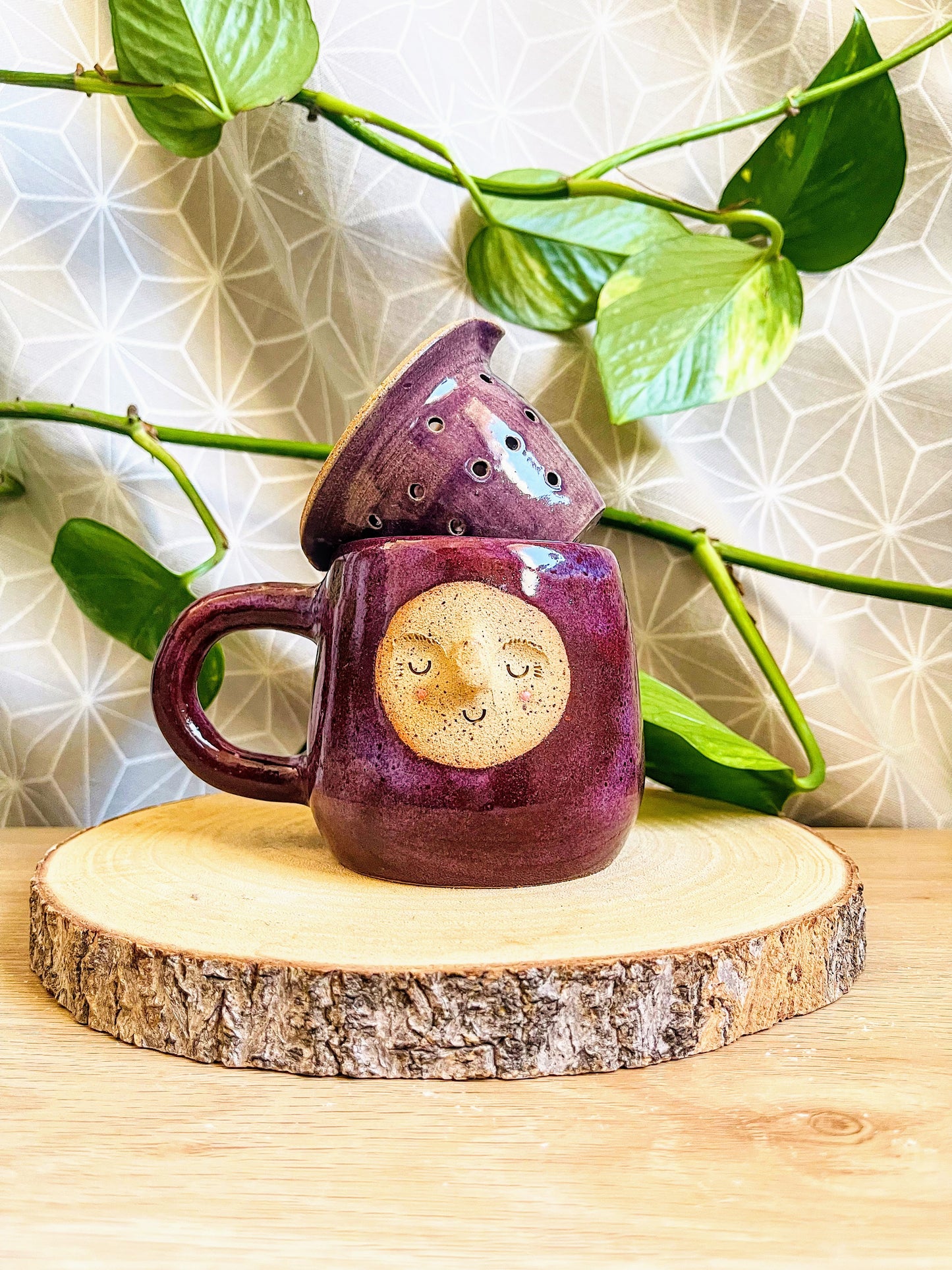 tea steeper set: blackcurrant