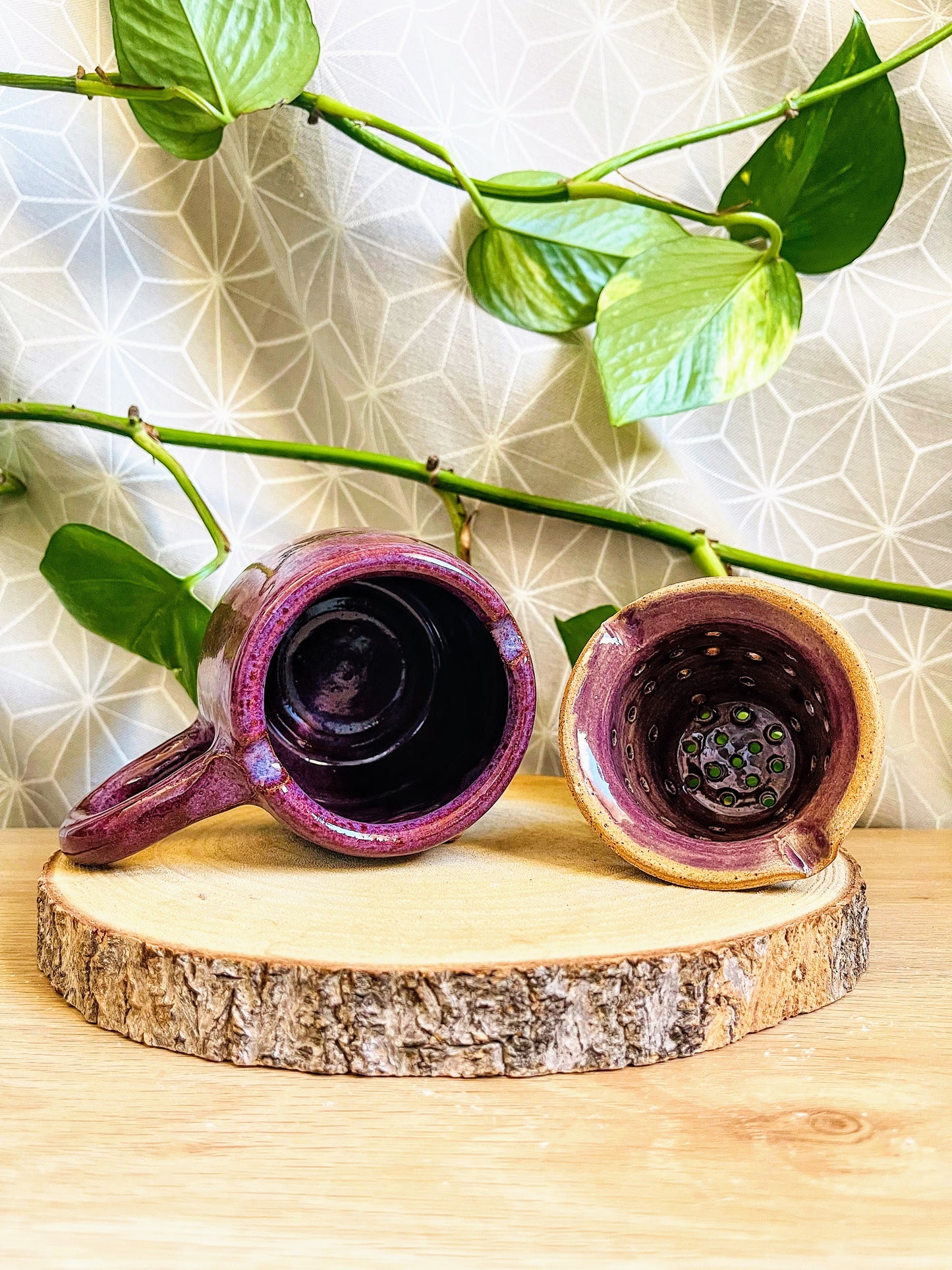 tea steeper set: blackcurrant