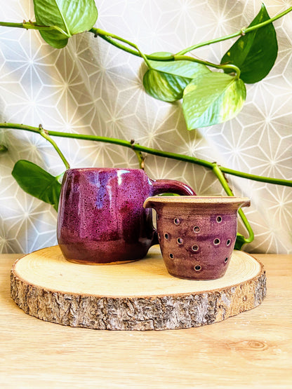 tea steeper set: blackcurrant