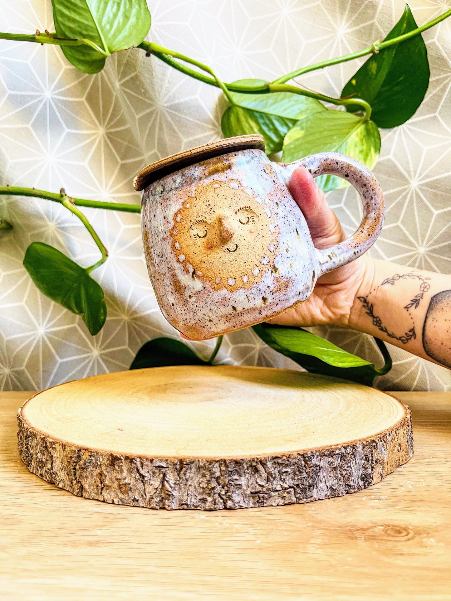 tea steeper set: siver birch