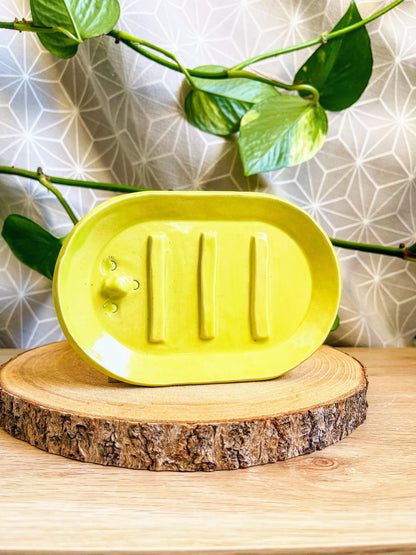 ovalish soap dish: various colours