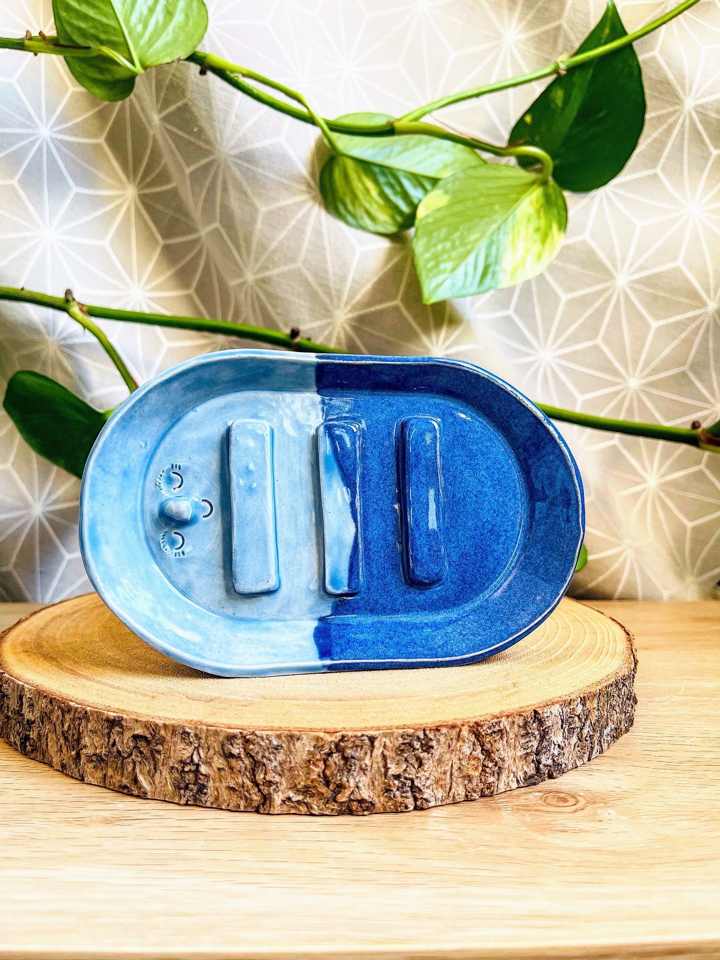ovalish soap dish: various colours
