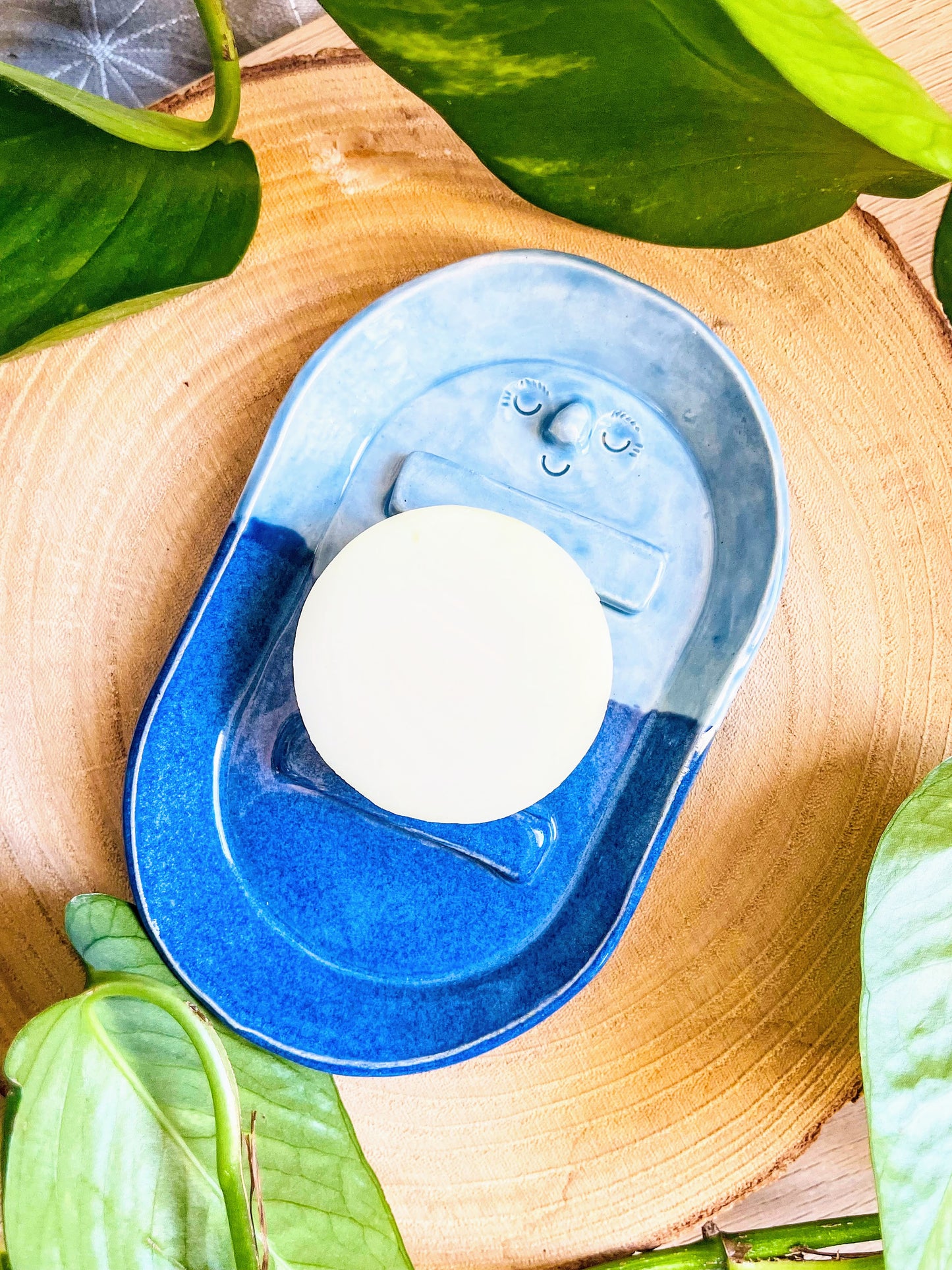 ovalish soap dish: various colours
