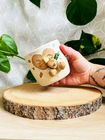 little pot & tiny pot: speckled ivory