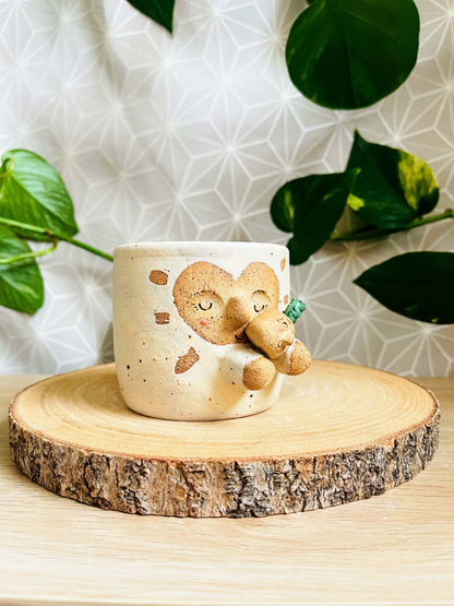 little pot & tiny pot: speckled ivory