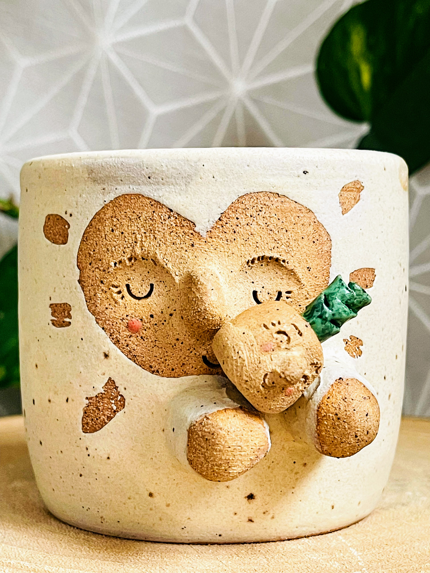 little pot & tiny pot: speckled ivory