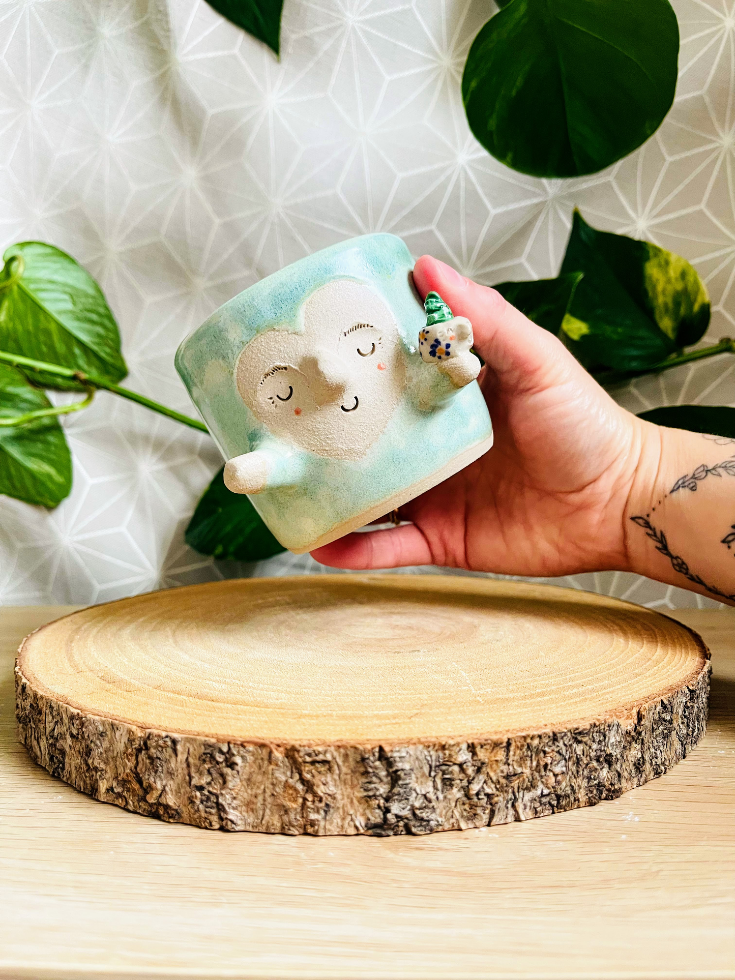 little pot & tiny pot: opalite