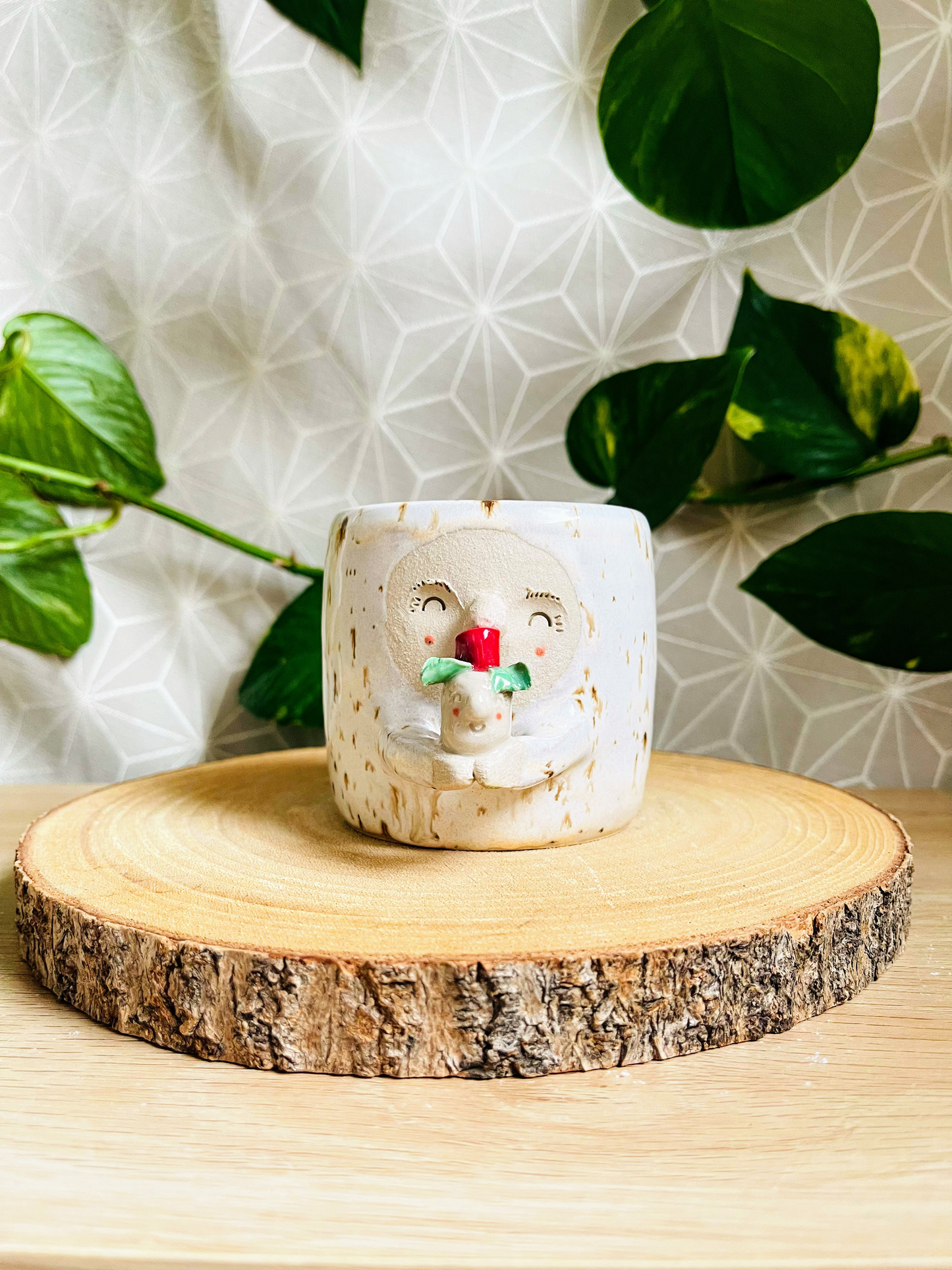 little pot & tiny pot: coffee fleck