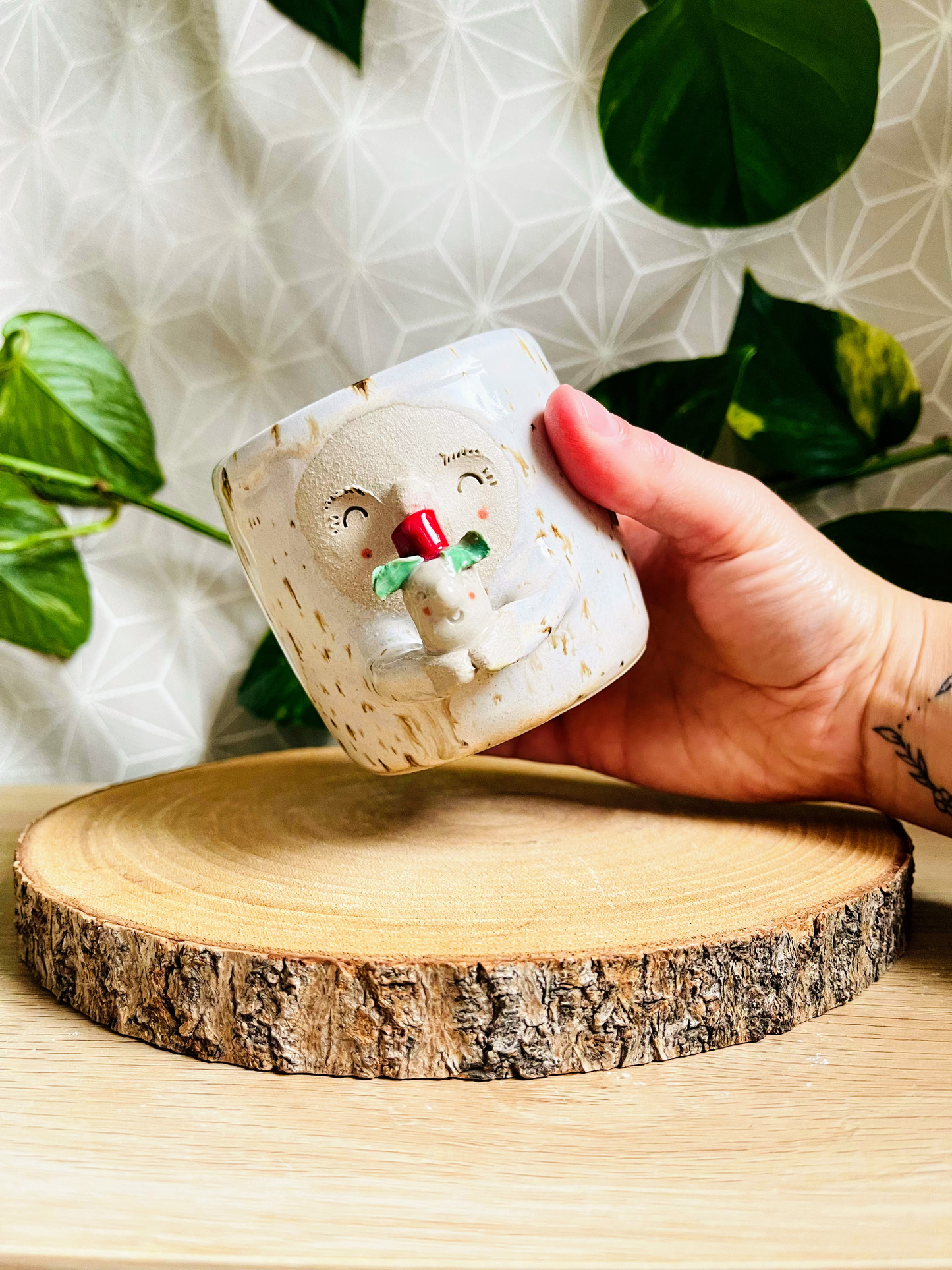 little pot & tiny pot: coffee fleck