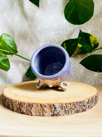 little pot & tiny cup: lilac bloom