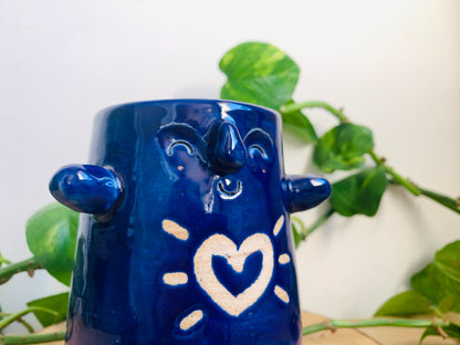 huggable pot/vase: cobalt