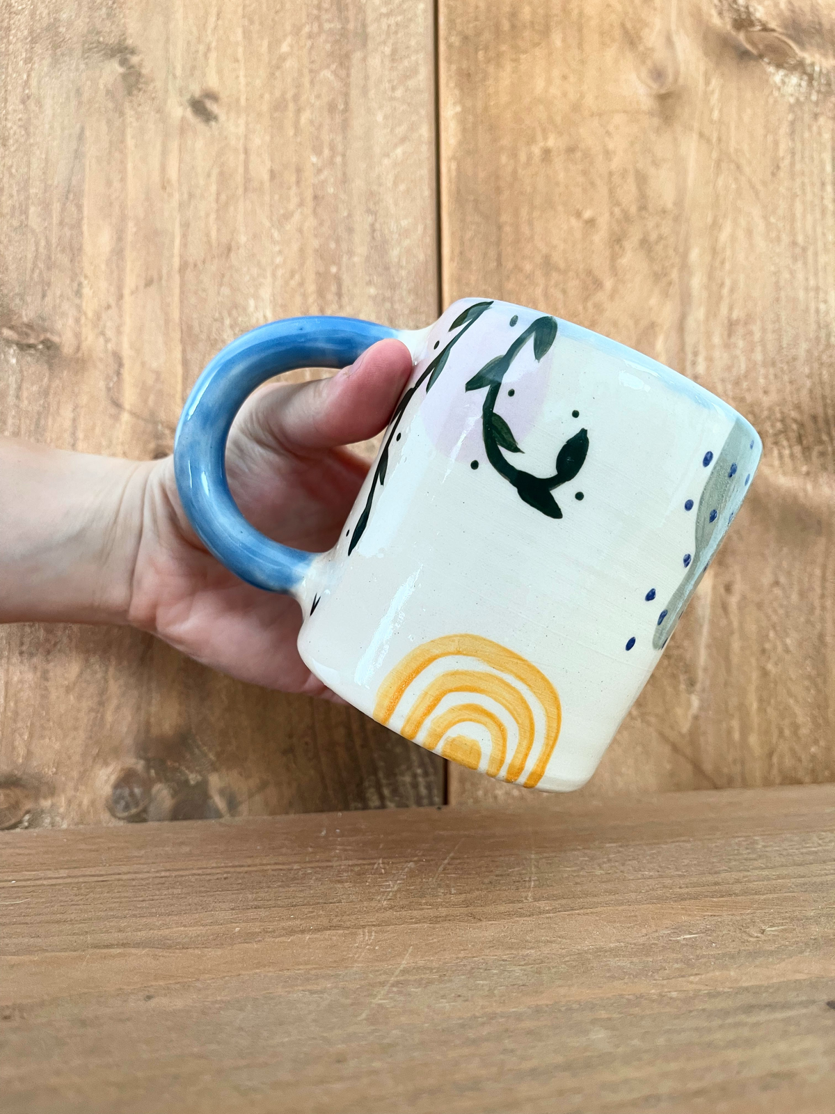doodle hug mug: sky