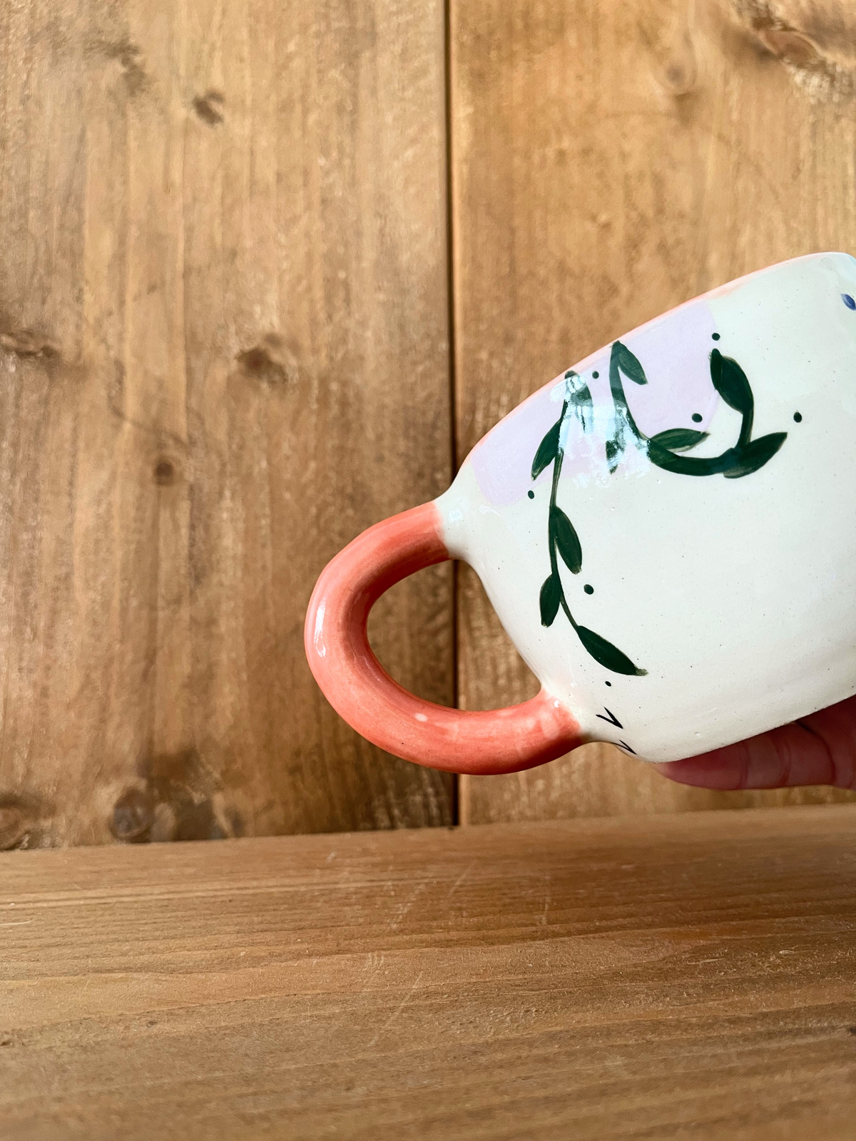 small doodle mug: poppy
