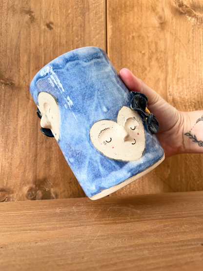 tall pot: celestite