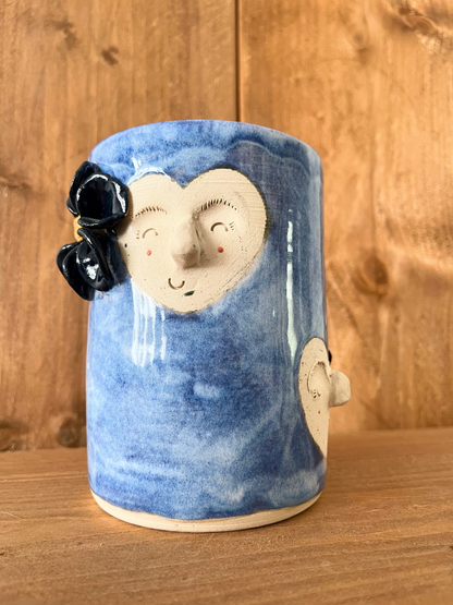 tall pot: celestite