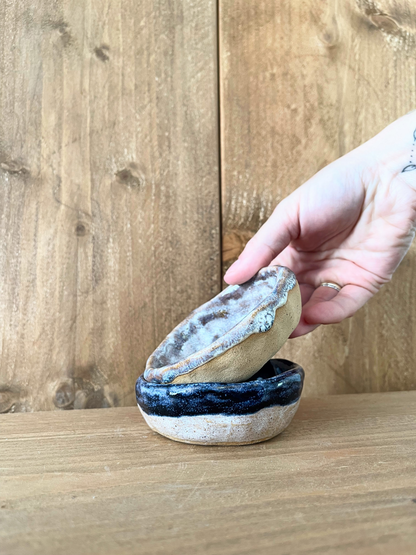 pair of pinch dishes