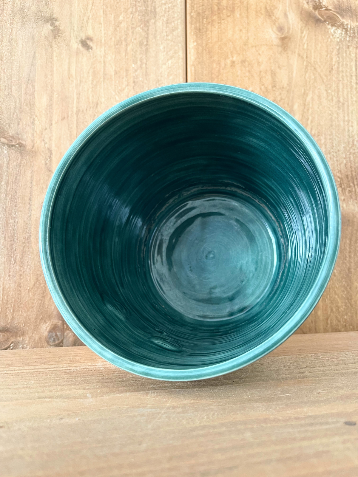 large pot: speckled ivory/forest