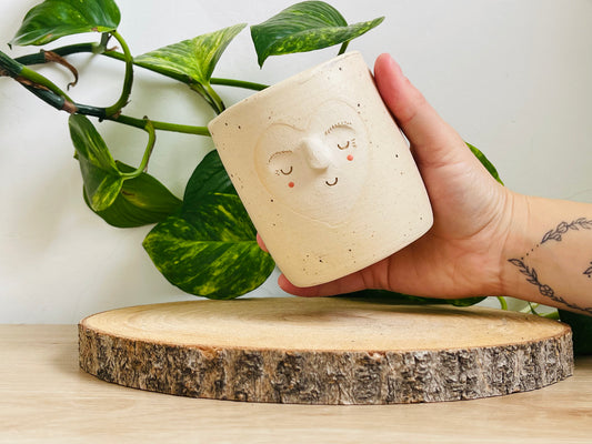 midi pot: speckled ivory