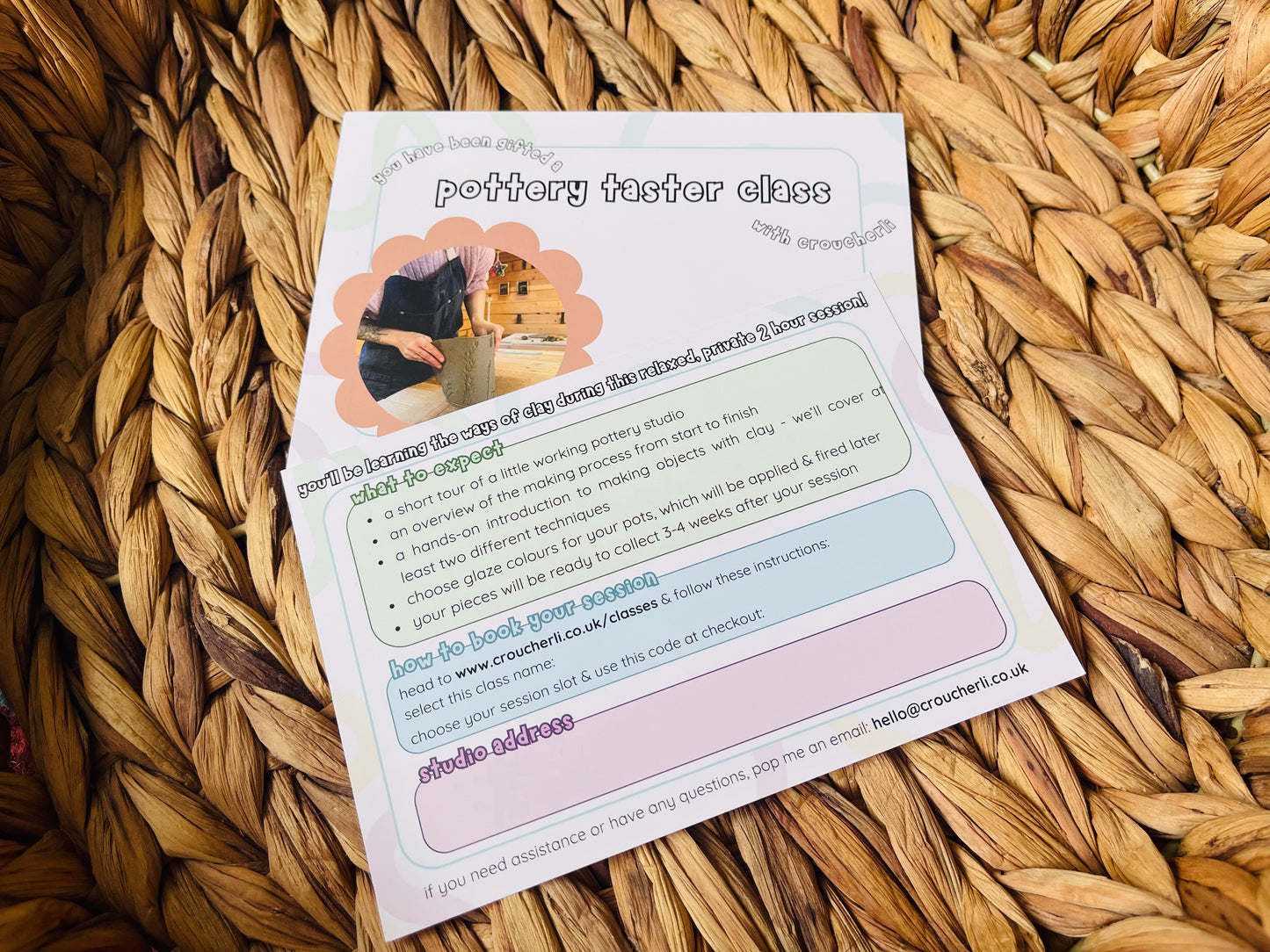 classes gift voucher (physical)