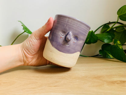 midi pot: speckled ivory/lavender