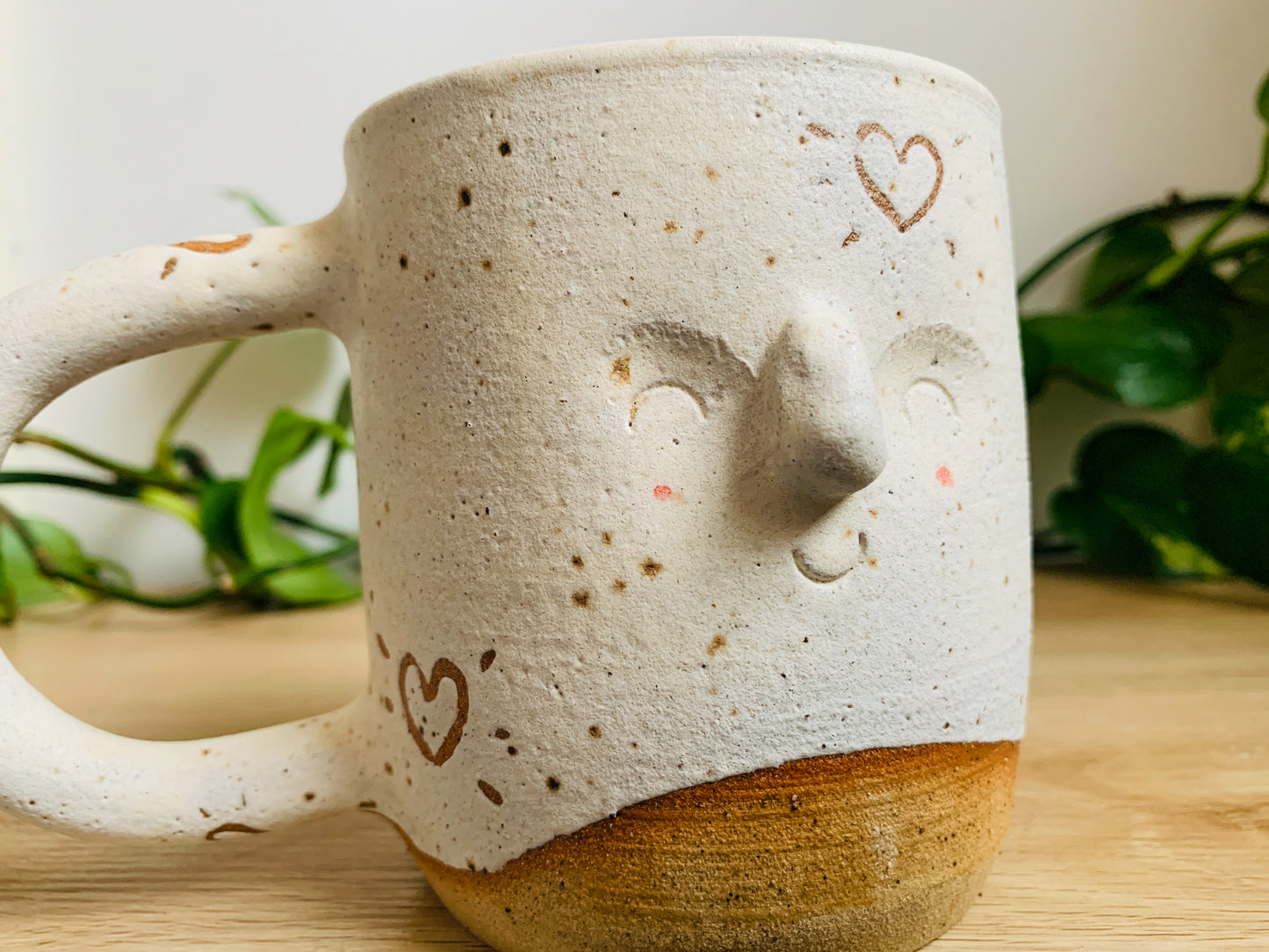 great big hug mug: speckled ivory