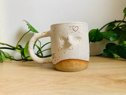 great big hug mug: speckled ivory